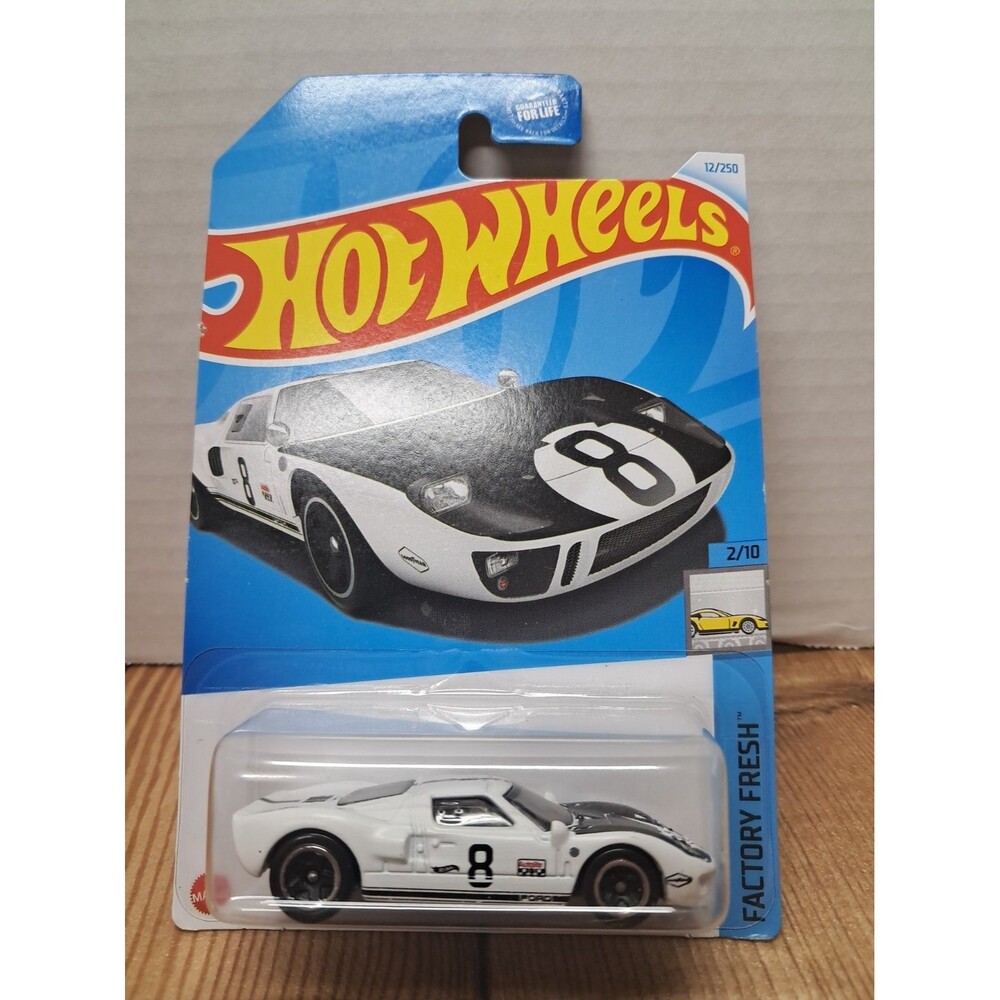 Hot Wheels Ford GT40 #12/250 HW #2/10 Factory Fresh New Sealed White 8 Ball